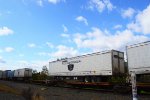 Prime Intermodal Trailer on Spine Car Passing the Automatic Car ID Readers